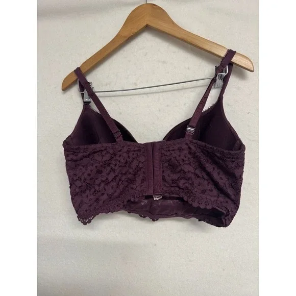 Victoria's Secret | SEXY Purple Lace Longline Bra Mini Bustier 38D convertible - Picture 6 of 7